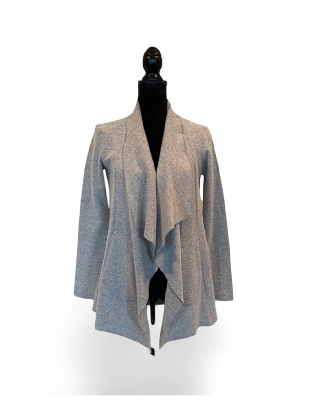 Club Monaco Wool Blend Waterfall Cardigan XS Pockets cozy cabincore luxury knit